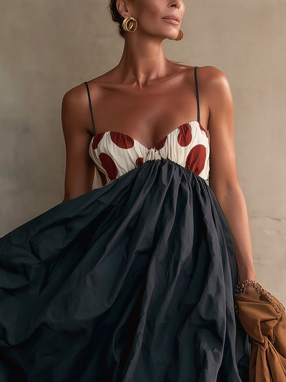 Vionne | Corset Bodice Full-Skirt Midi Dress