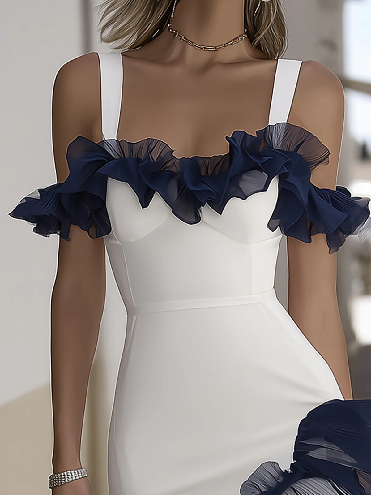 Neve | Off-Shoulder Ruffle Bodycon Mini Dress