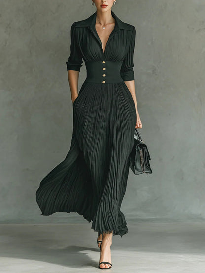 Seraphine | Fitted Waist Wedding Guest Maxi Dress