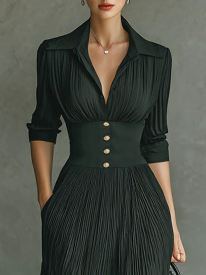 Seraphine | Fitted Waist Wedding Guest Maxi Dress