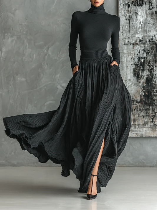 Perrine | Top & Flared Maxi Skirt Set