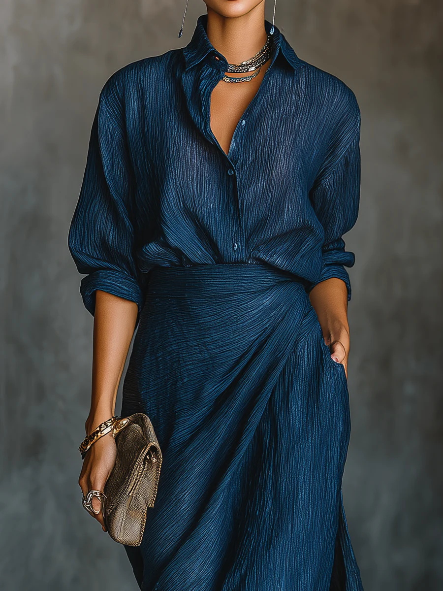 Mirelle | Wrap Top & Maxi Skirt Set