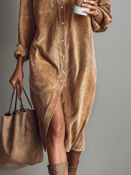 Liora | Flared Hem Midi Dress