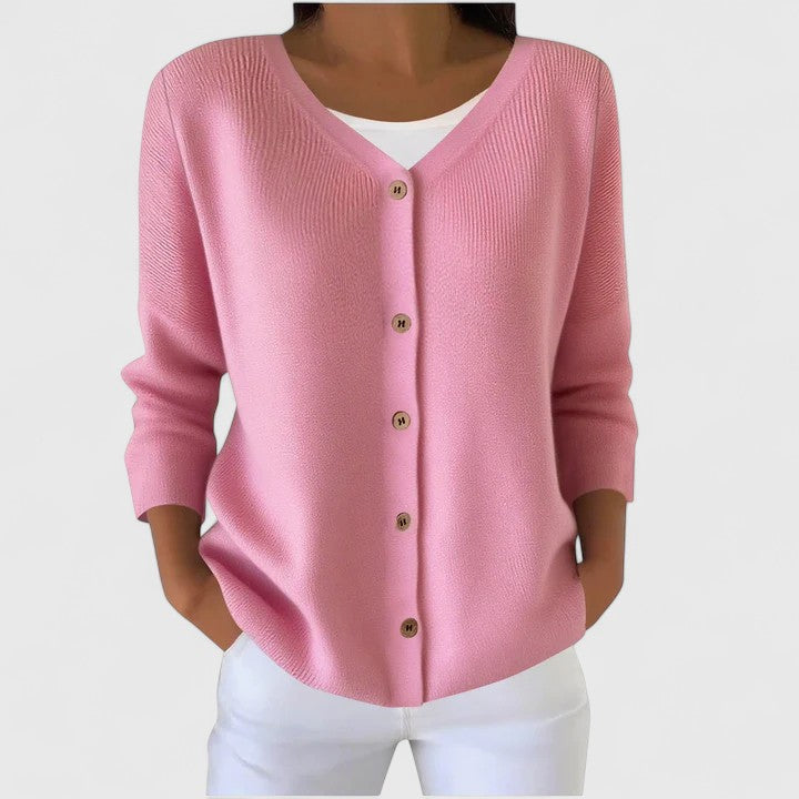 Bexley | Cable Knit Button-Front Cardigan