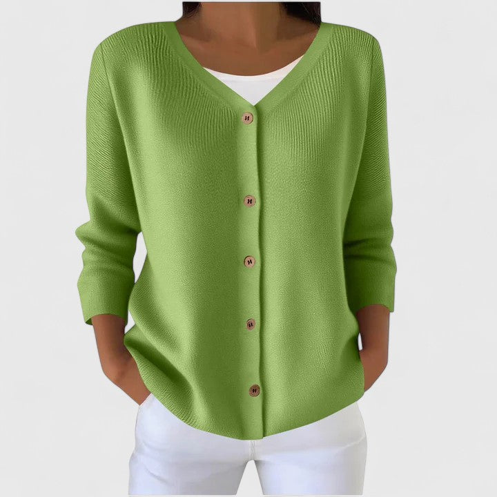 Bexley | Cable Knit Button-Front Cardigan