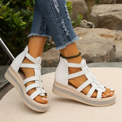 Vianna | Rhinestone Flat Sandals
