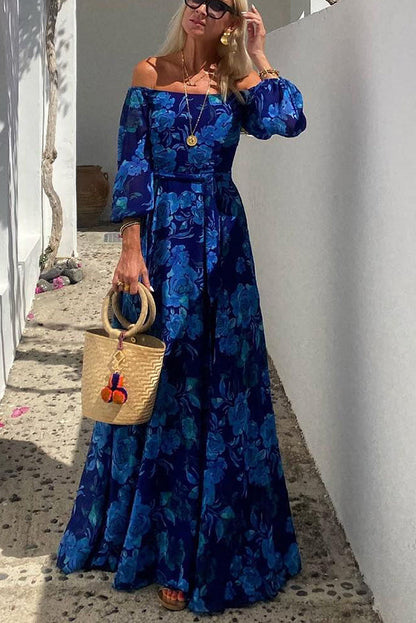 Léontine | Off-Shoulder Floral Maxi Dress