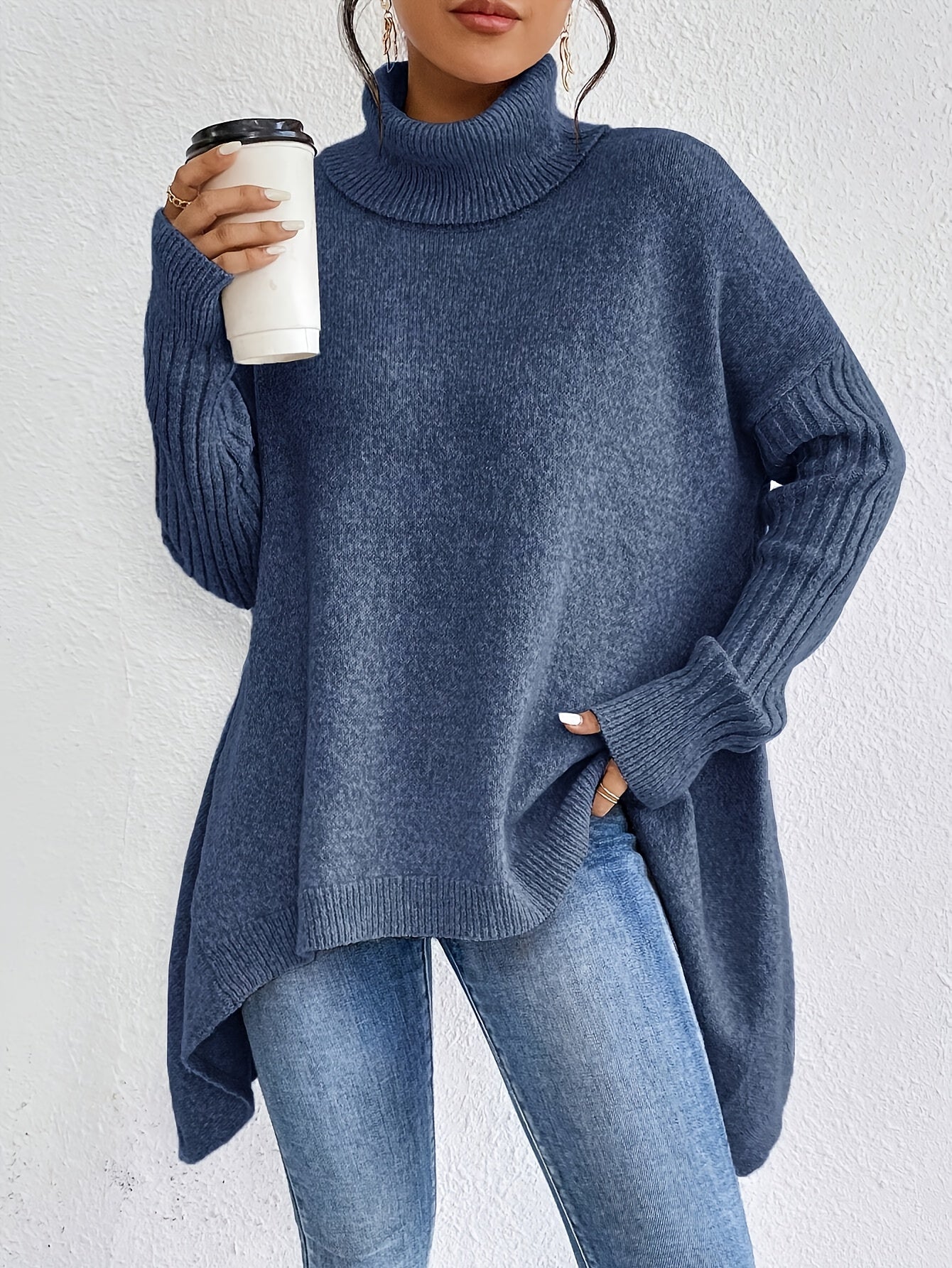 Elise | Oversized Polo Sweater