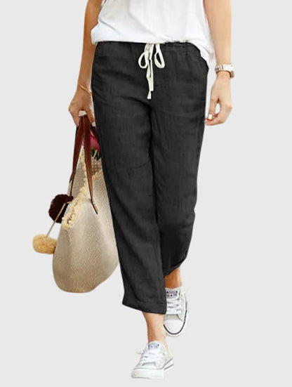Mirelle | Linen Look Wide Leg Pants