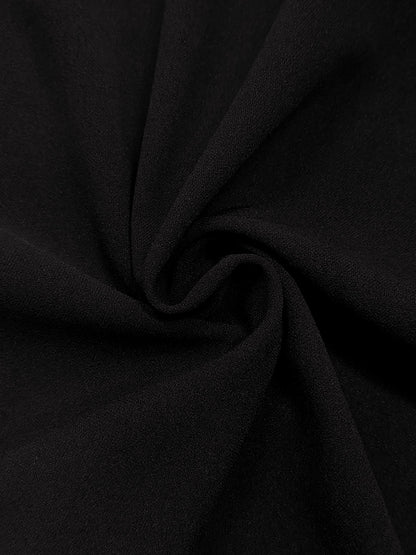 Lena | Black Deep V Twist-Front Maxi Dress