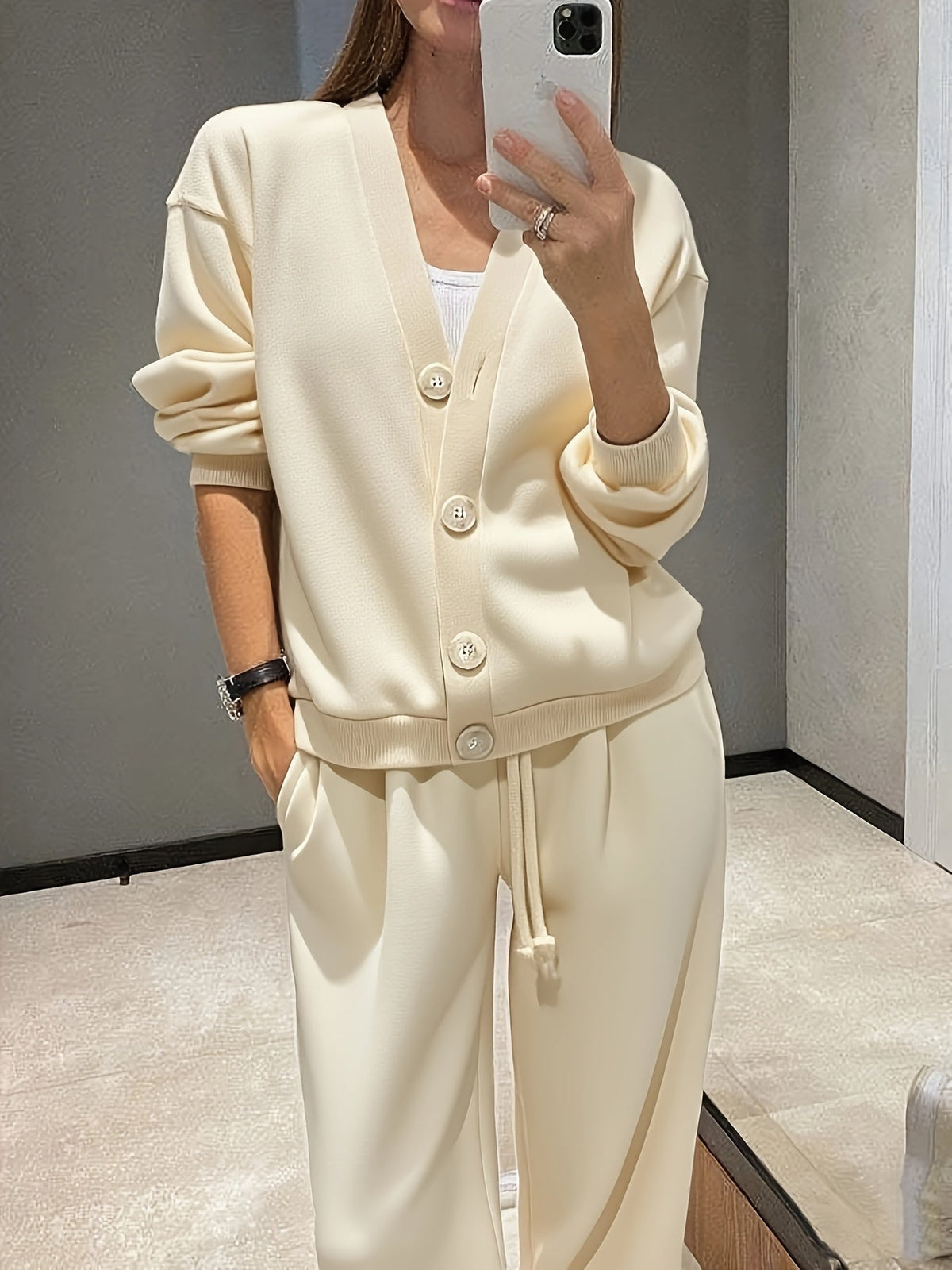 Mariska | Button-Front Jacket & Trouser Set