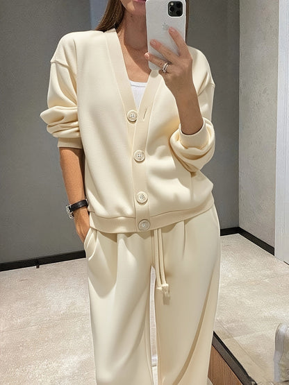 Mariska | Button-Front Jacket & Trouser Set