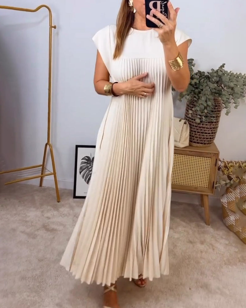 Serelina | Pleated Maxi Cocktail Dress