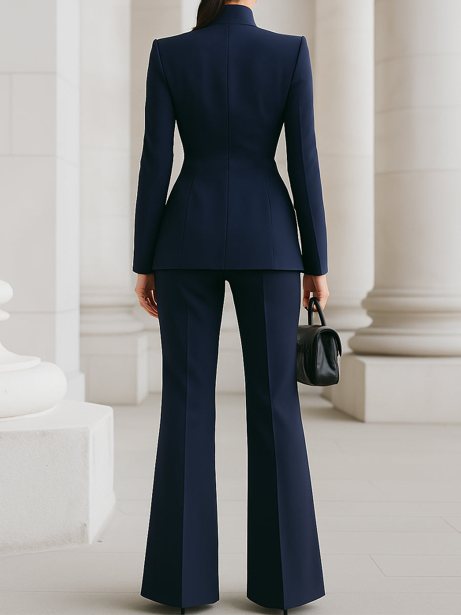 Octaviana | Tailored Blazer & Wide Leg Pant Suit