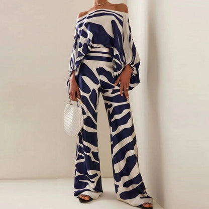 Brielle | Off-Shoulder Wide-Leg Pants Set