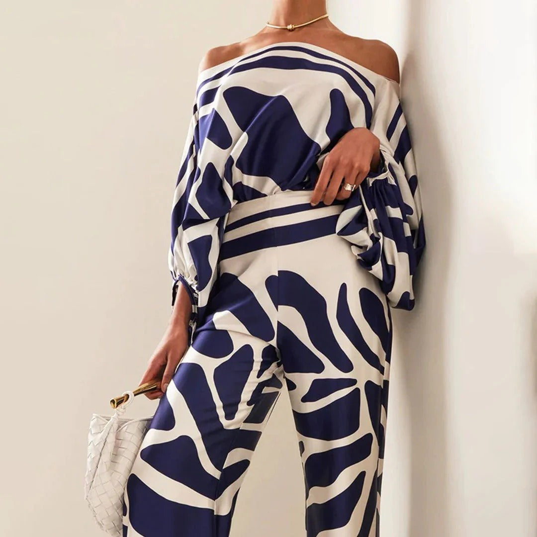 Brielle | Off-Shoulder Wide-Leg Pants Set
