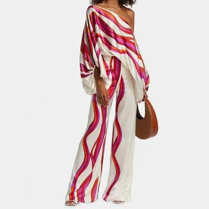 Brielle | Off-Shoulder Wide-Leg Pants Set