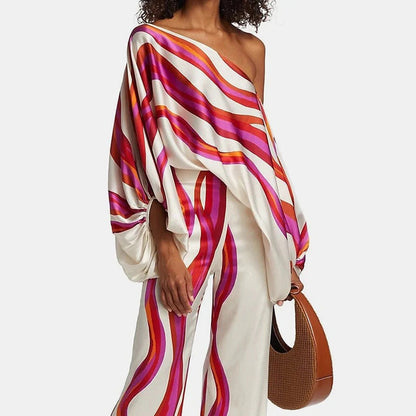 Brielle | Off-Shoulder Wide-Leg Pants Set