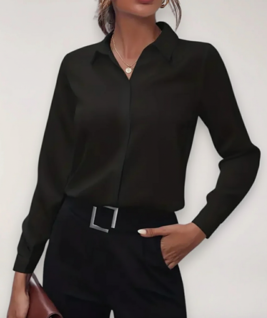 Vada | Collared Button-Front Top