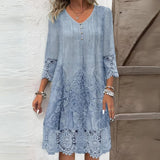 Nathalie | Floral Garden-Party Midi Dress