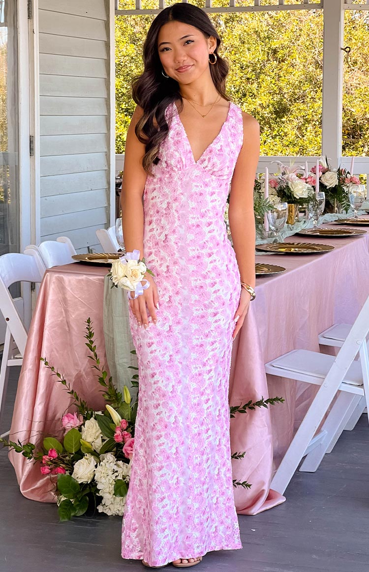 Mina | Floral Wedding Guest Maxi Dress