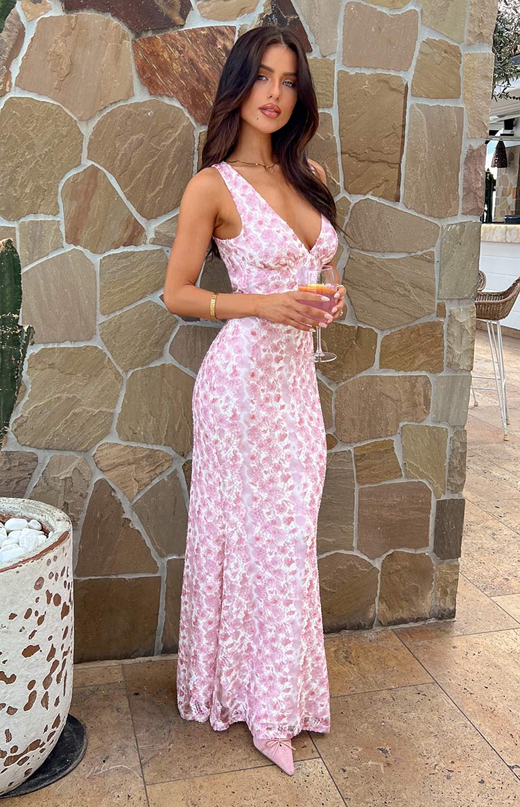 Mina | Floral Wedding Guest Maxi Dress