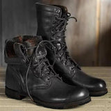 Women's Britta lace-up mid-calf boots in Dark Brown