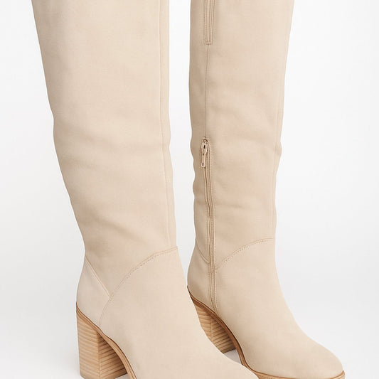 Women's Brooke stacked heel knee-high boots - view 1