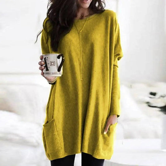 Odalie | Long Sleeve Dress with Pockets