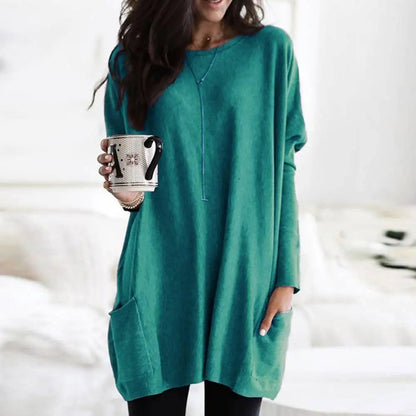 Odalie | Long Sleeve Dress with Pockets