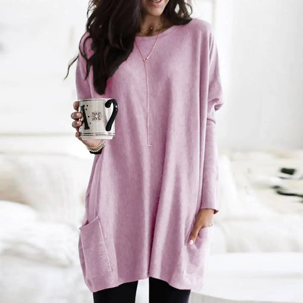 Odalie | Long Sleeve Dress with Pockets