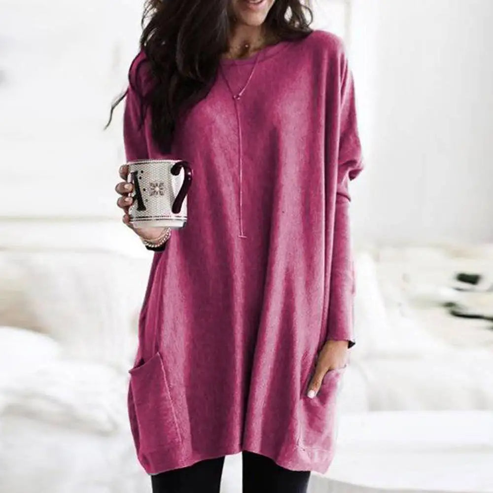 Odalie | Long Sleeve Dress with Pockets