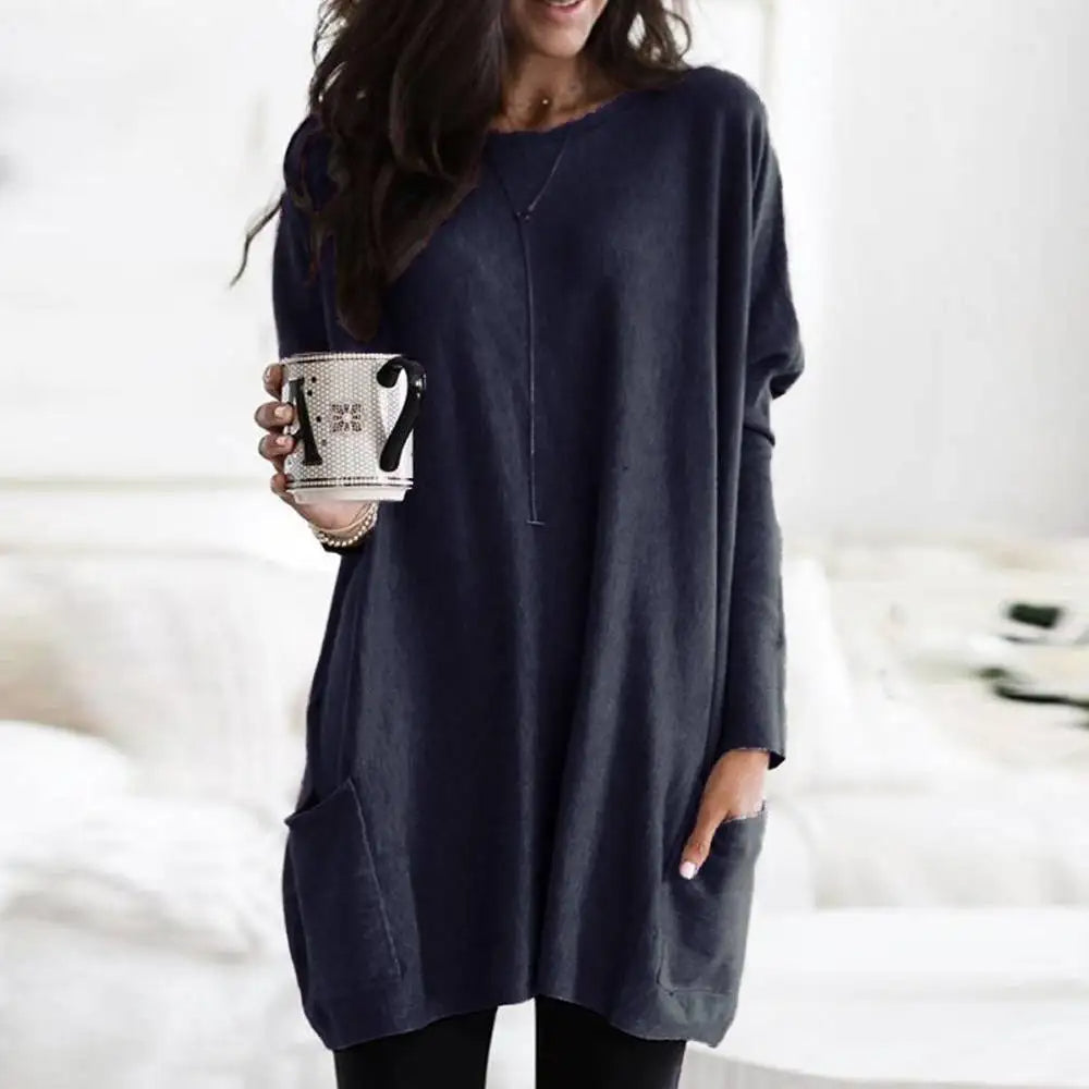 Odalie | Long Sleeve Dress with Pockets