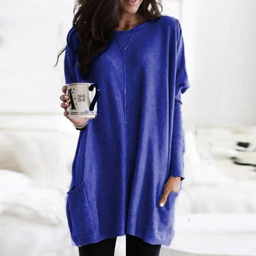 Odalie | Long Sleeve Dress with Pockets