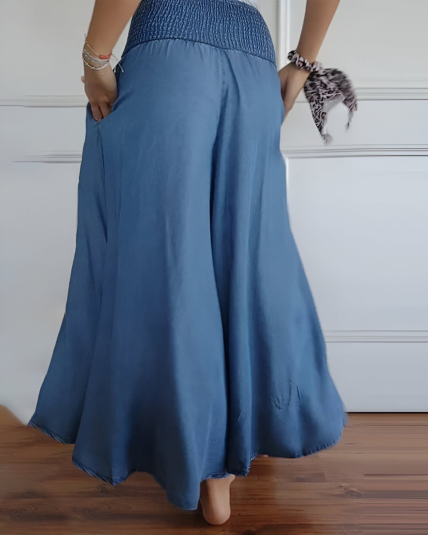 Lorraine | Elastic Waist Wide Leg Pants