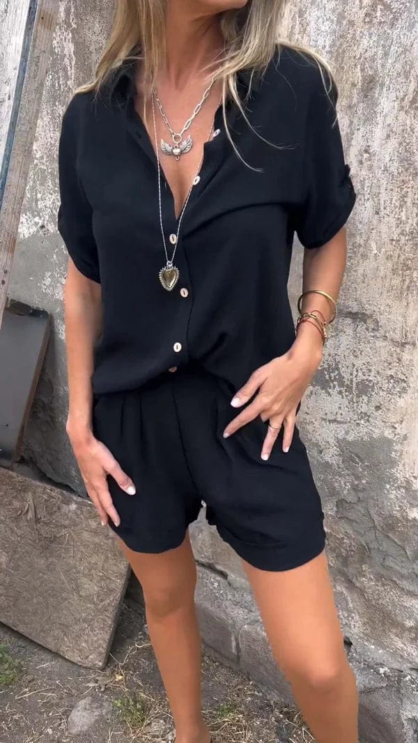 Sorella | Collared Shirt & Shorts Set