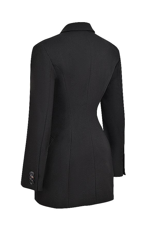 Double-breasted blazer dress, color variant