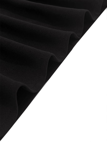Lena | Black Deep V Twist-Front Maxi Dress