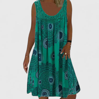 Calista | Boho Summer Midi Dress