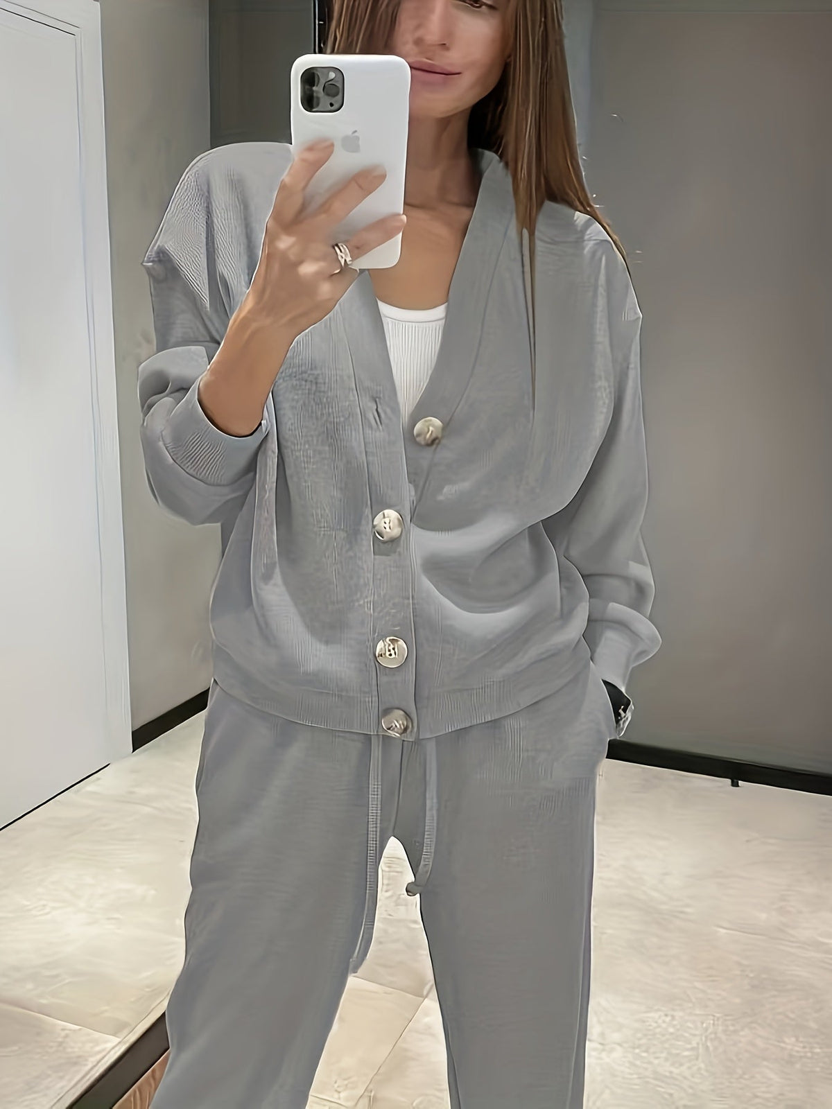 Mariska | Button-Front Jacket & Trouser Set