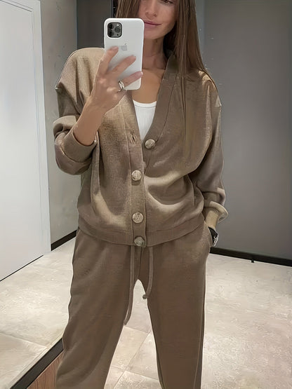 Mariska | Button-Front Jacket & Trouser Set