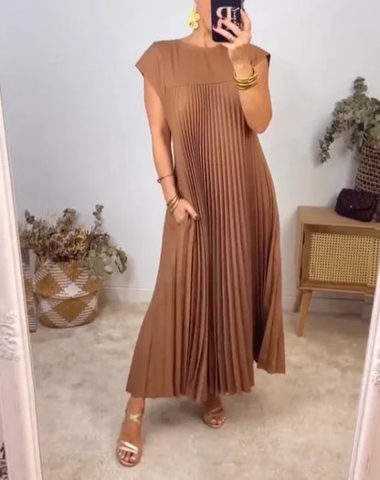 Serelina | Pleated Maxi Cocktail Dress