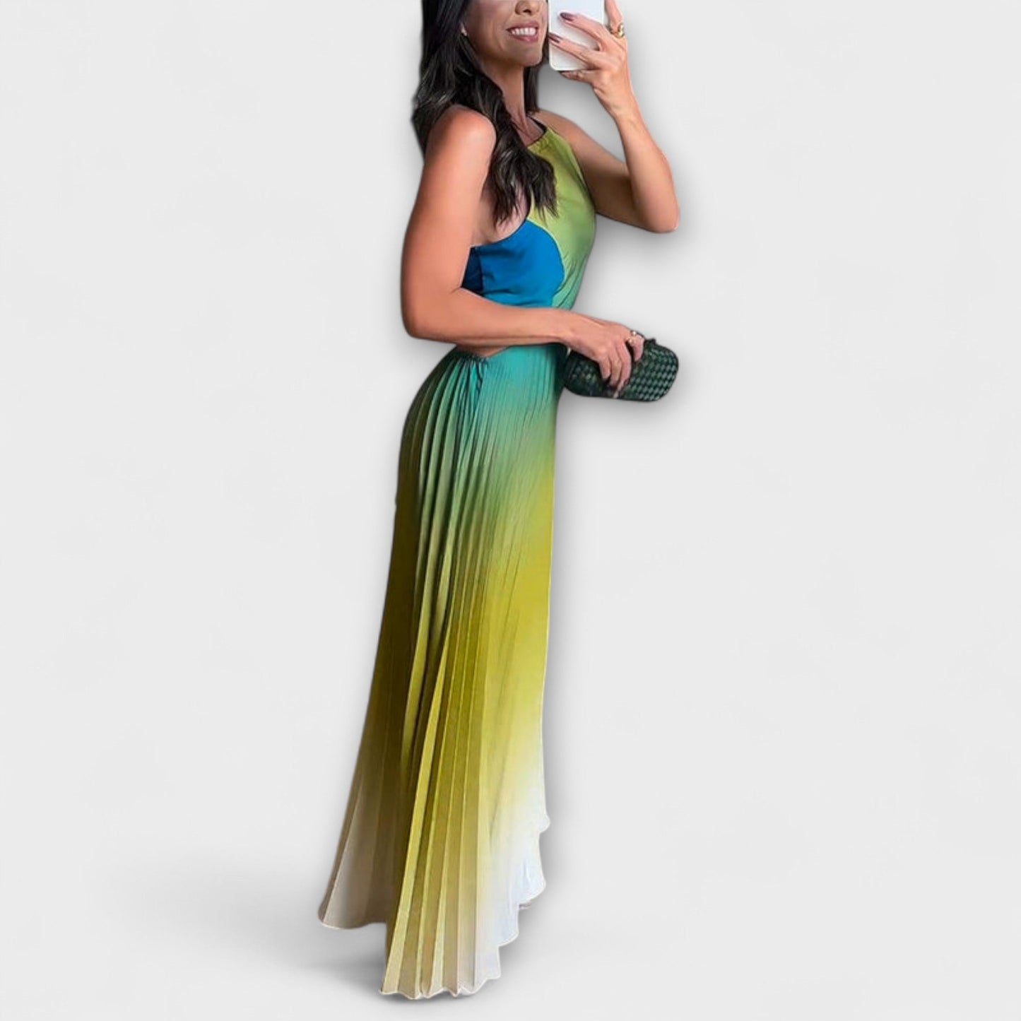 Elara | Halter Neck Sleeveless Loose Fit Prom Maxi Dress