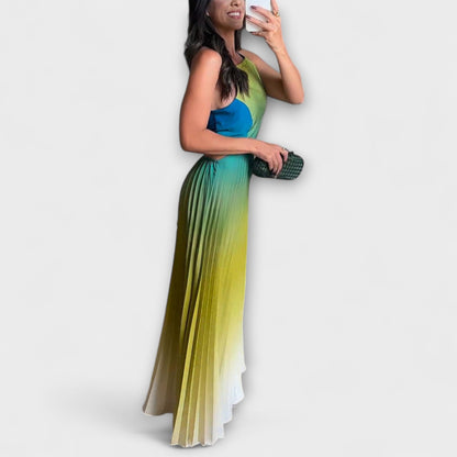 Elara | Halter Neck Sleeveless Loose Fit Prom Maxi Dress