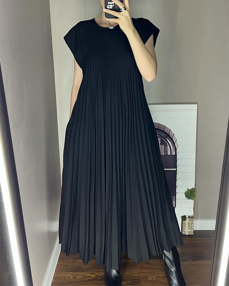 Serelina | Pleated Maxi Cocktail Dress