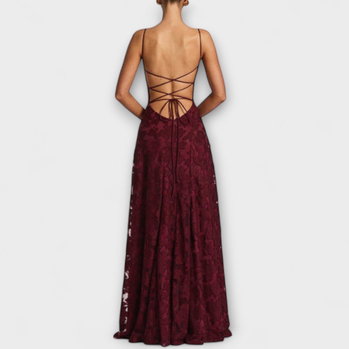 Marielle | Floral Lace Wedding Guest Maxi Dress