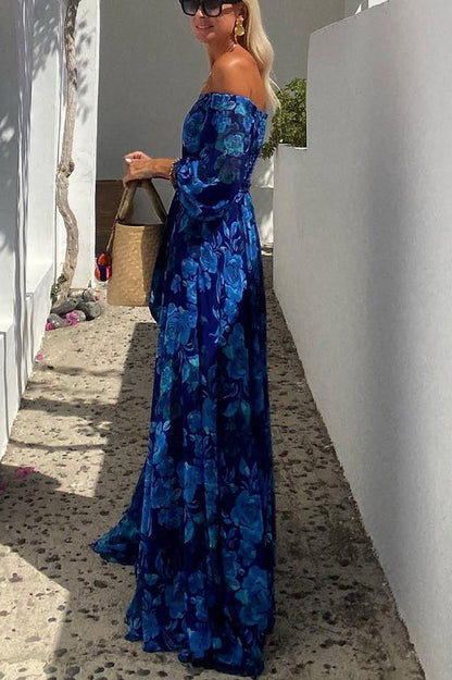 Léontine | Off-Shoulder Floral Maxi Dress