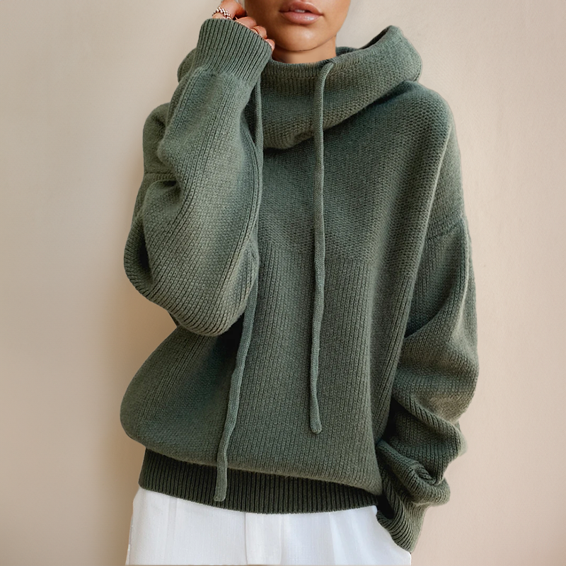 Clara | Luxe Merino Wool Hoodie Elegance