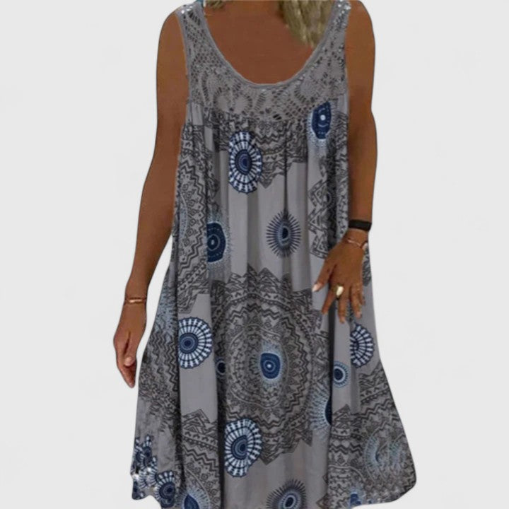 Calista | Boho Summer Midi Dress