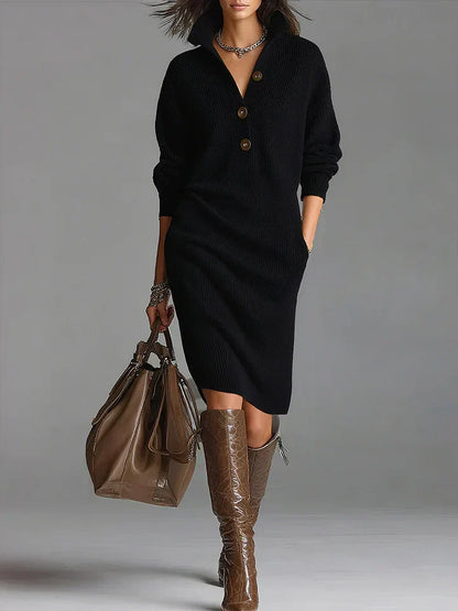 Soraya | Knit Midi Sweater Dress